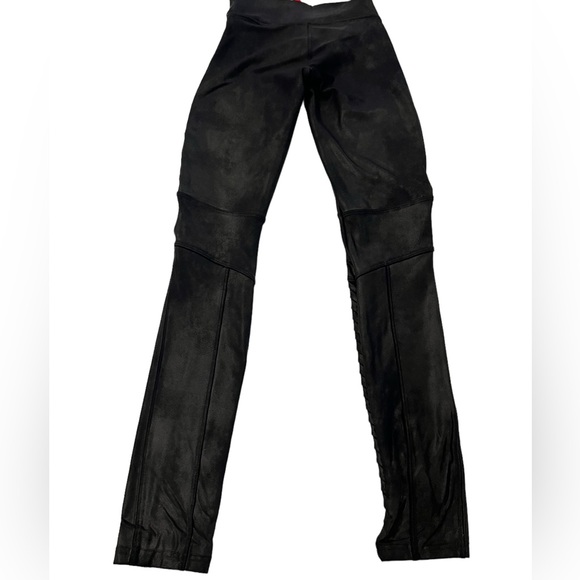 SPANX Faux Leather Moto Legging Very Black Size Small - Picture 4 of 12